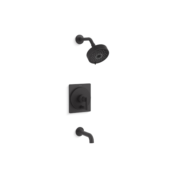 Rite-Temp Bath And Shower Trim Kit 2.5 GPM in Matte Black